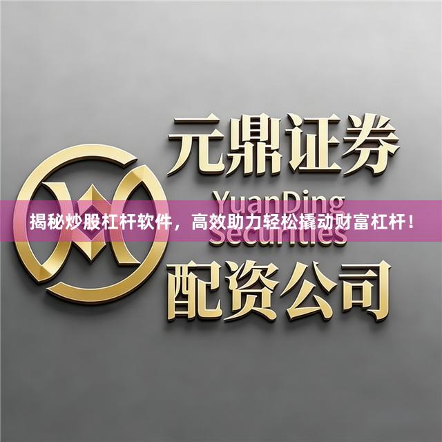 揭秘炒股杠杆软件，高效助力轻松撬动财富杠杆！