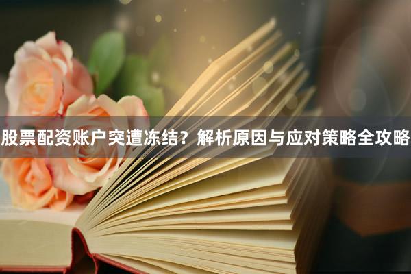 股票配资账户突遭冻结？解析原因与应对策略全攻略