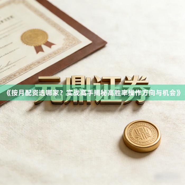 《按月配资选哪家？实战高手揭秘高胜率操作方向与机会》
