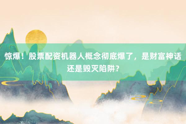 惊爆！股票配资机器人概念彻底爆了，是财富神话还是毁灭陷阱？