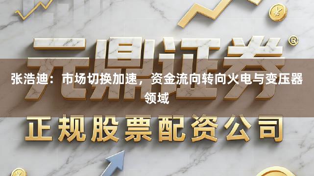 张浩迪：市场切换加速，资金流向转向火电与变压器领域