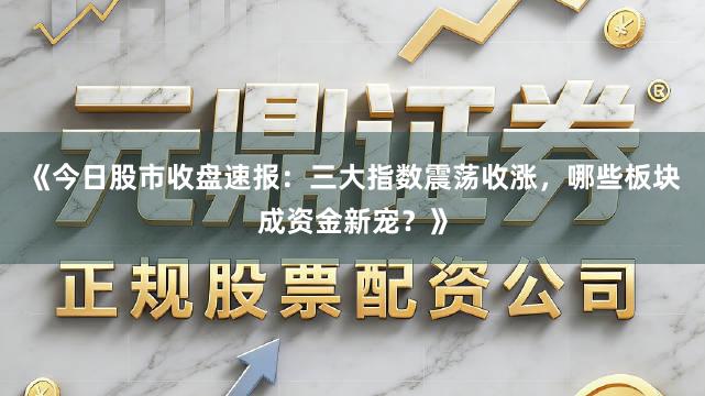《今日股市收盘速报：三大指数震荡收涨，哪些板块成资金新宠？》