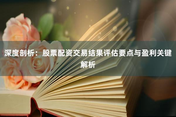 深度剖析：股票配资交易结果评估要点与盈利关键解析