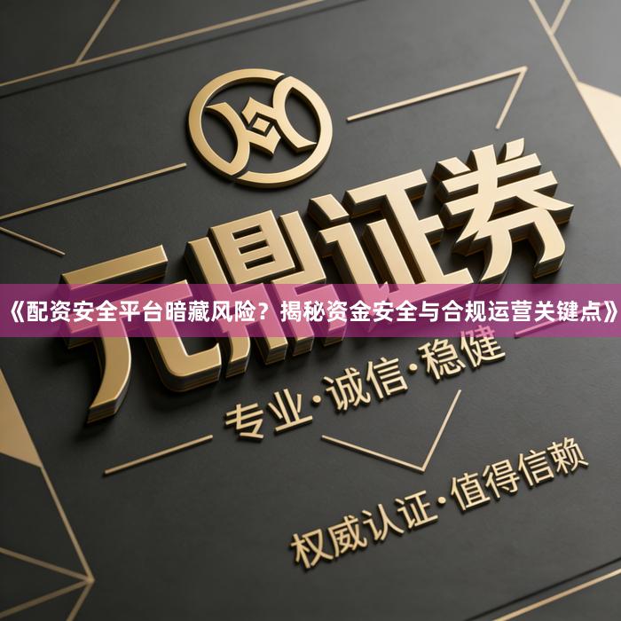 《配资安全平台暗藏风险？揭秘资金安全与合规运营关键点》