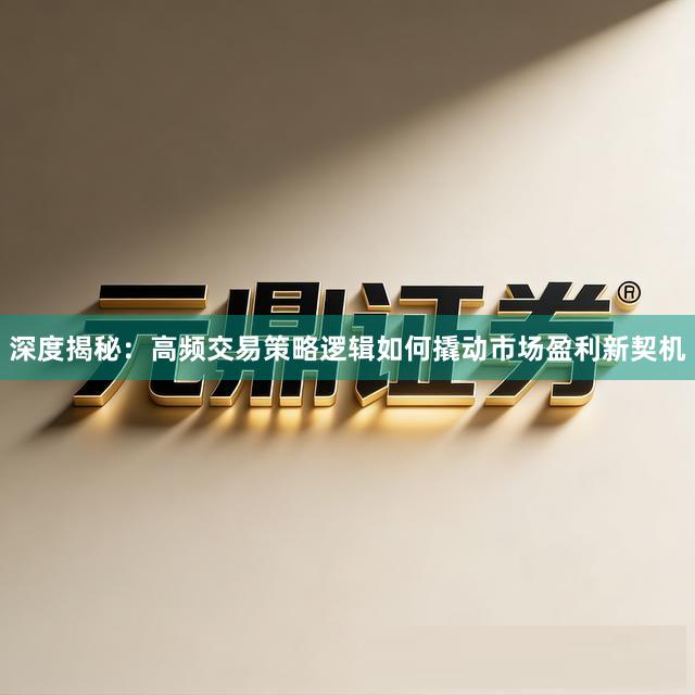 深度揭秘：高频交易策略逻辑如何撬动市场盈利新契机